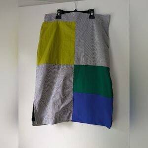 Buru Color Block Skirt Sz M